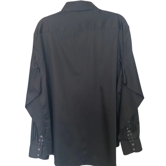 ROBERT Graham Luxury Long Sleeve Dress Shirt, XL, Black Embroidered - Picture 2 of 14